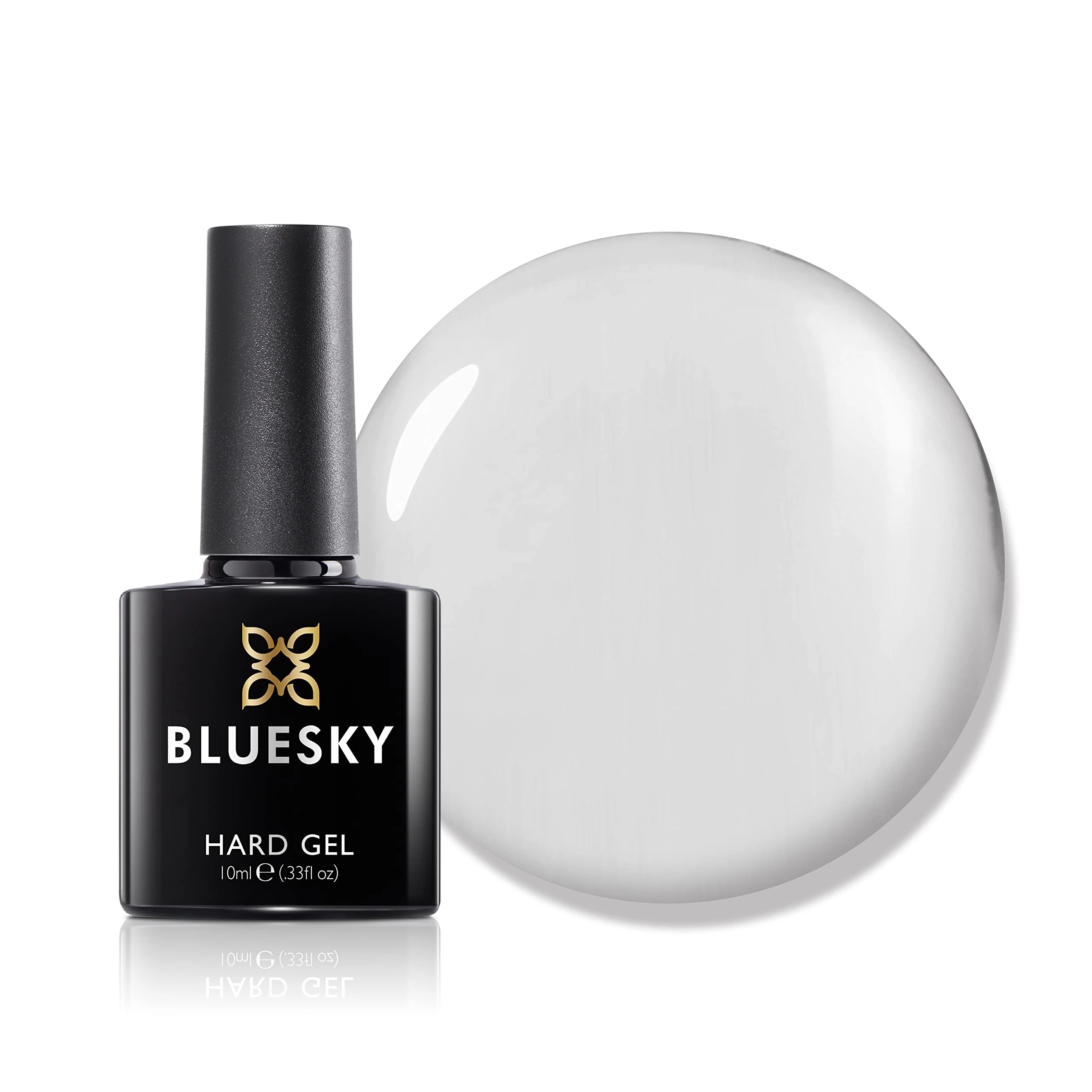 Bluesky Hard Gel, Builder and Strengthener for Hard, Strong Nails, Extensions And Growth, Clear, 10 ml (Requires Curing Under LED Or UV Lamp)