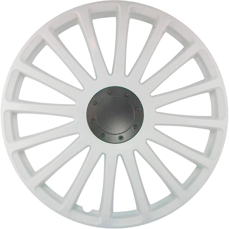 J-Tec Set of 4 wheel covers Grand Prix 13-inch white