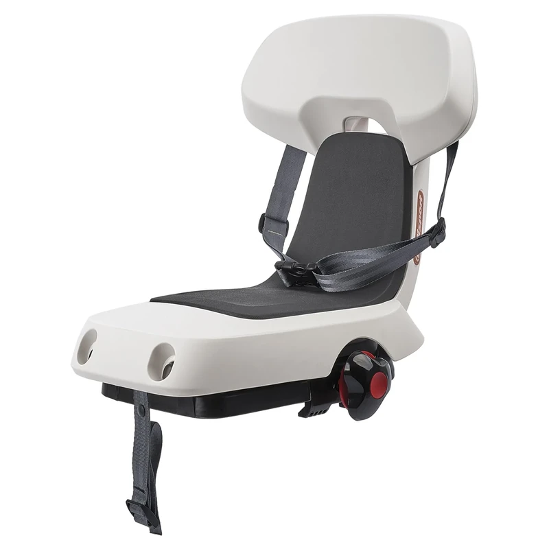 POLISPORT 8636100011 - Rear Bicycle Child Seat For Lugagge Carrier Guppy Junior – Safe, Confortable, and Awaard-Winning for Kids up to 35 Kg, White