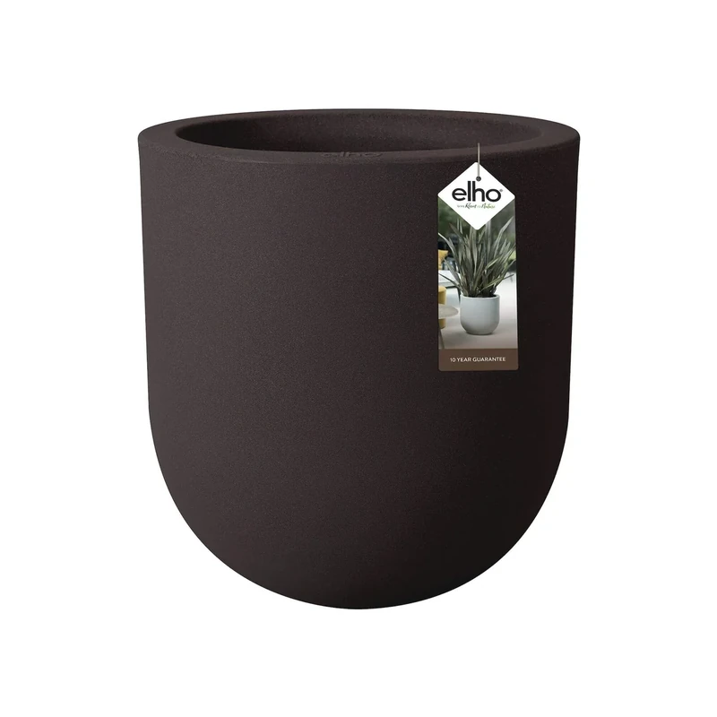 Elho Allure Soft High 43 - Flowerpot - Bark Brown - Indoor & Outdoor - Ø 42.9 x H 46.1 cm