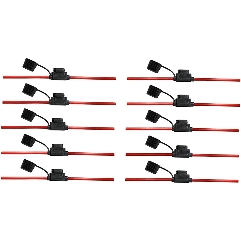 Set of 10. Offgridtec 10 mm² Standard Blade Fuse Holder for Maxi fuses