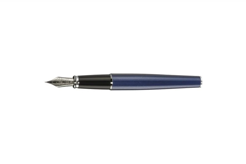Diplomat Excellence A2 Fountain Pen with Steel Broad Nib - Midnight Blue/Chrome