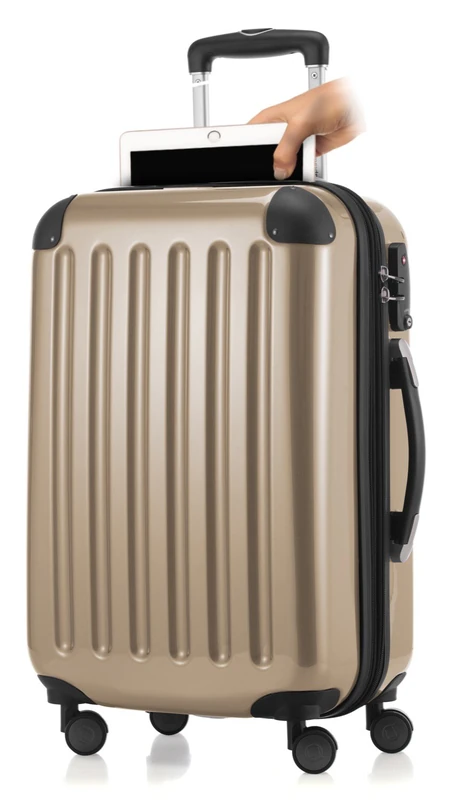 Hauptstadtkoffer - Alex - Hand Luggage with Laptop Compartment, Cabin Suitcase, 4 Wheels, TSA, 55 cm, 42 liters, Champagner