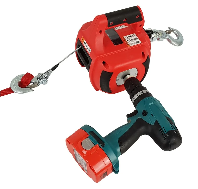 Berger & SchröterBerger & Schroeter Cable Winch 31717 Tensile Force (Standing) = 225 kg Drive via Cordless Screwdriver
