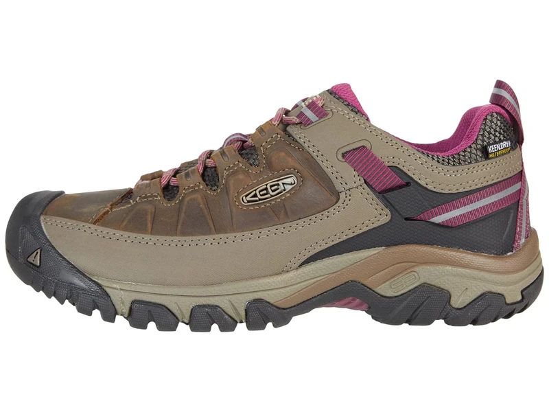 KEEN Women's Targhee 3 Waterproof Hiking Shoe, Weiss Boysenberry, 2.5 UK