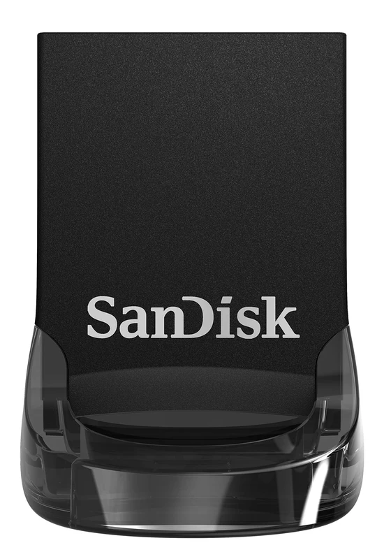 SanDisk Ultra Fit Flash Drive 128GB (USB 3.2 Memory Stick for Laptops and Gaming Consoles, Plug-and-Stay, Speeds Up to 400 MB/s Read, RescuePRO Data Recovery Software) Black