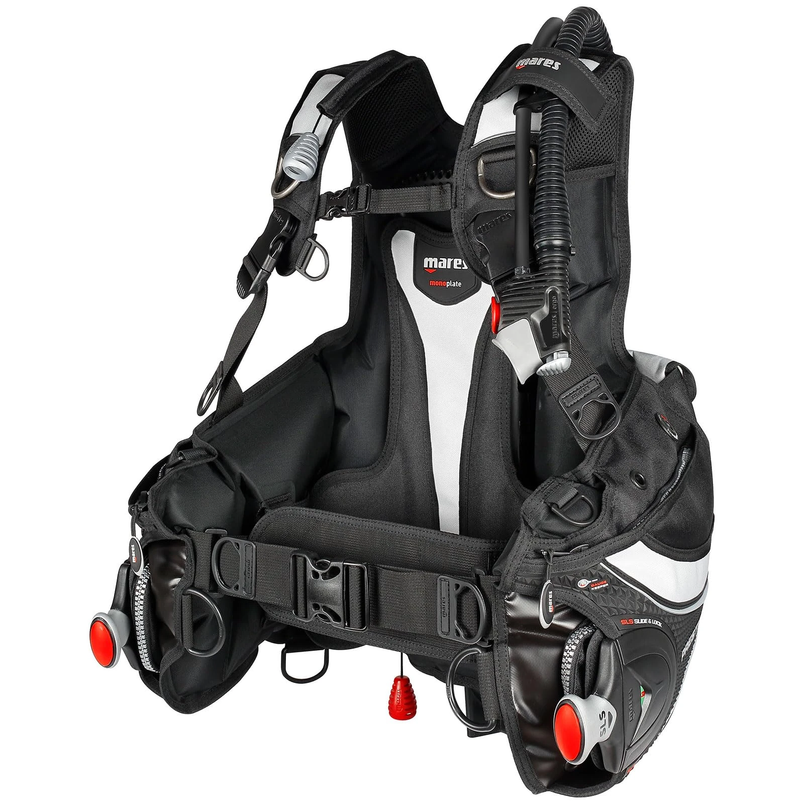 Mares BCD Prestige SLS WH, Diving Gav with Integrated Weight System SLS, Adult, White, XS