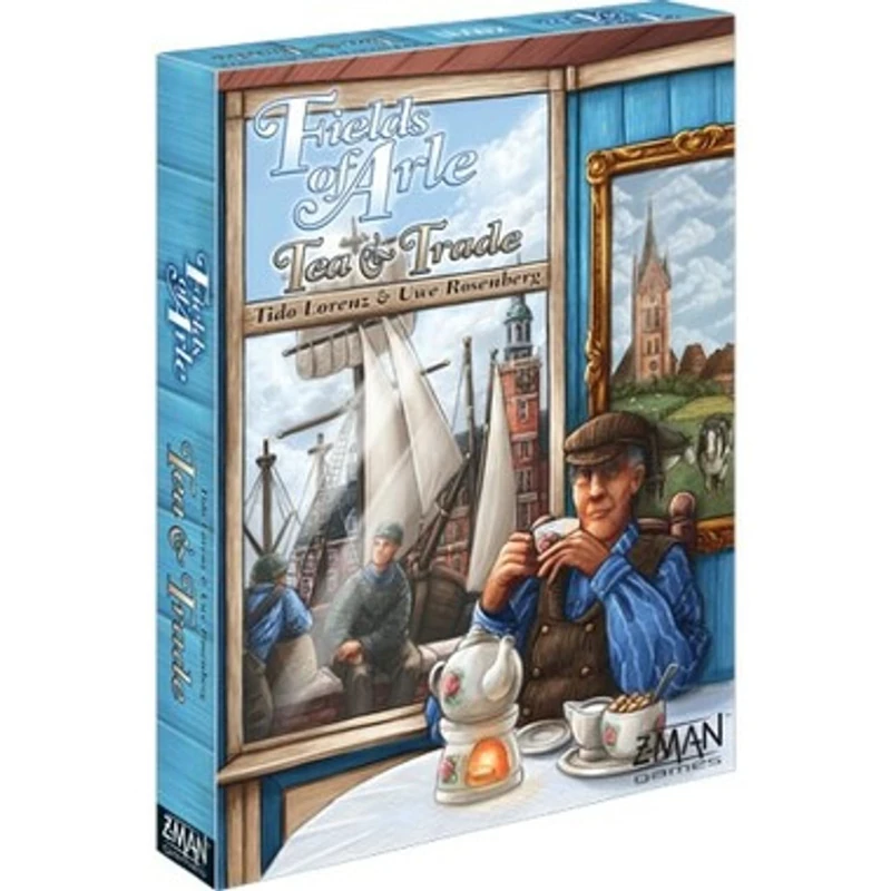 Asmodee | Fields of Arle: Tea and Trade | Board Game Expansion | Ages 14+ | 1-3 Players | 60-150 Minutes Playing Time