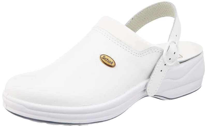 Scholl - Unisex - New Bonus -Medical Professional Clog - White - 4