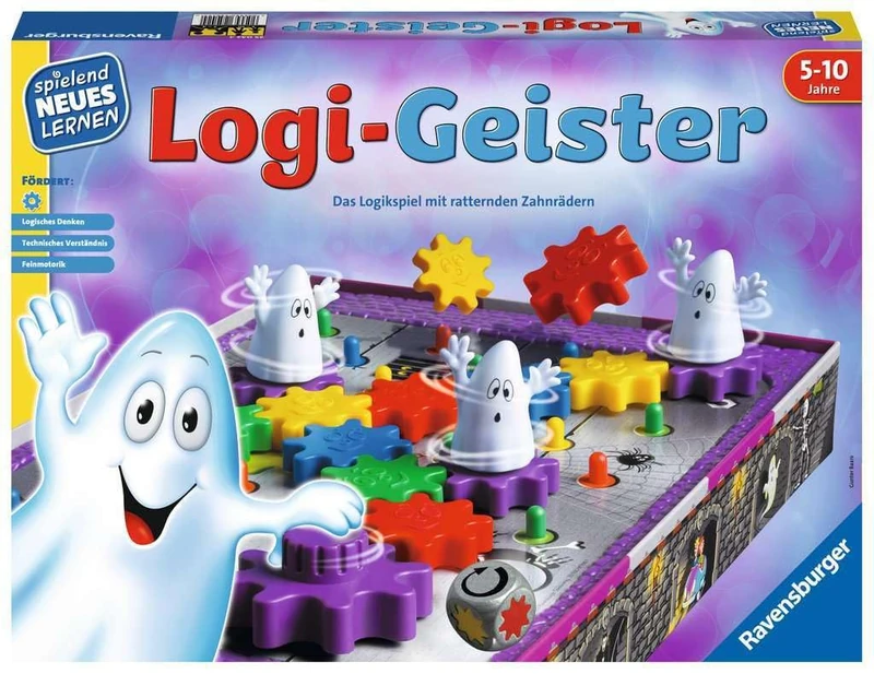 Ravensburger 25042 - Logi Ghosts - Play and Learn for Children, Educational Game for Children from 5-10 Years, Playful New Learning for 2-4 Players - Image 1