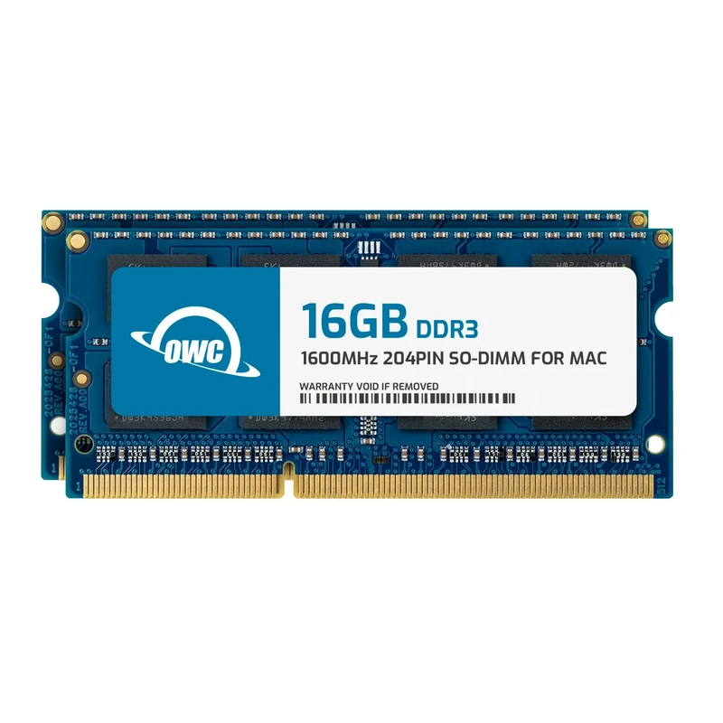 OWC - 32GB OWC Memory Upgrade Kit - 2 x 16GB PC12800 DDR3 1600MHz SO-DIMMs for 2015 (Late) iMac 27" w/Retina 5K models and compatible PCs - Image 1