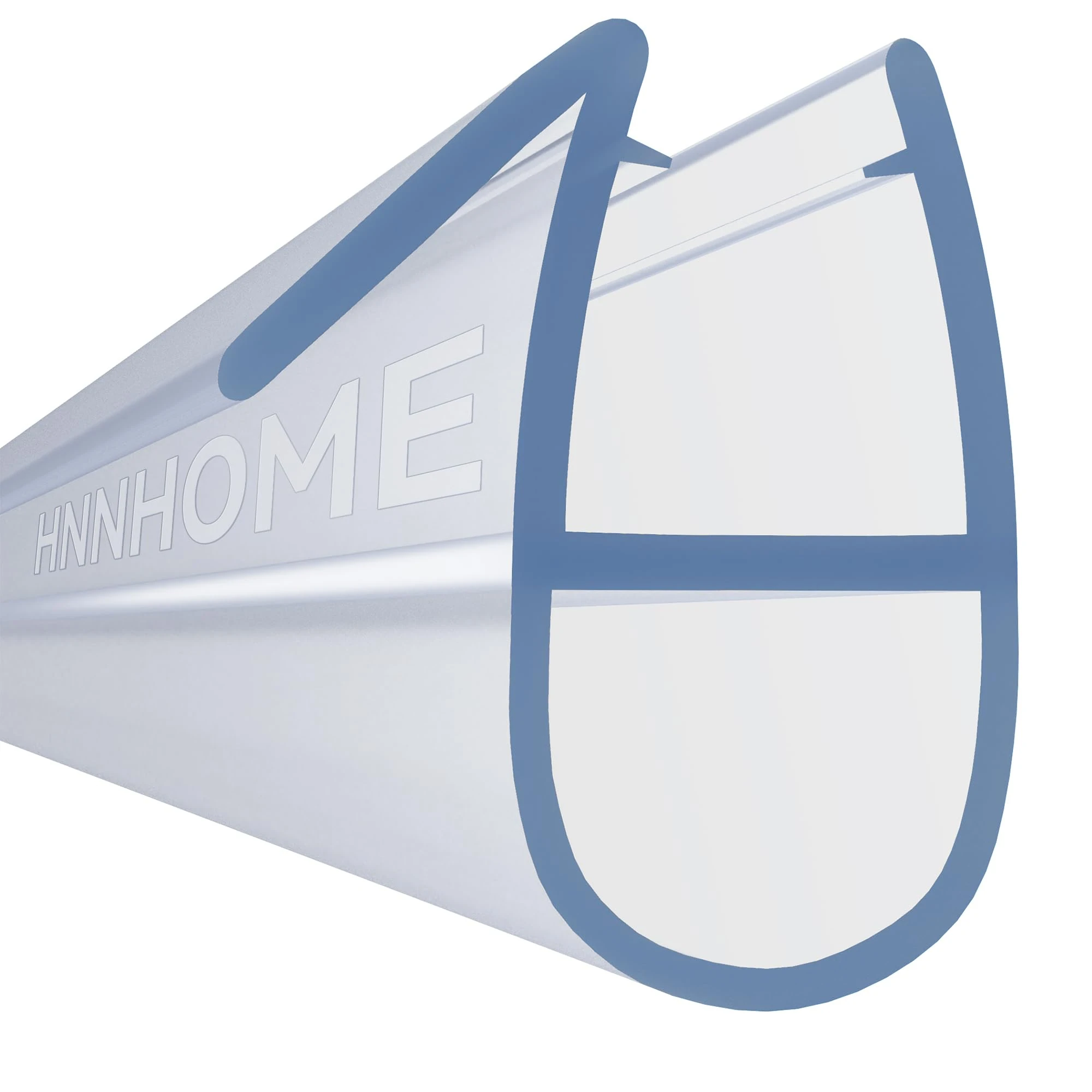 HNNHOME 870mm Bath Shower Screen Door Seal Strip for 4-6 mm Straight Glass Up to 7mm Gap