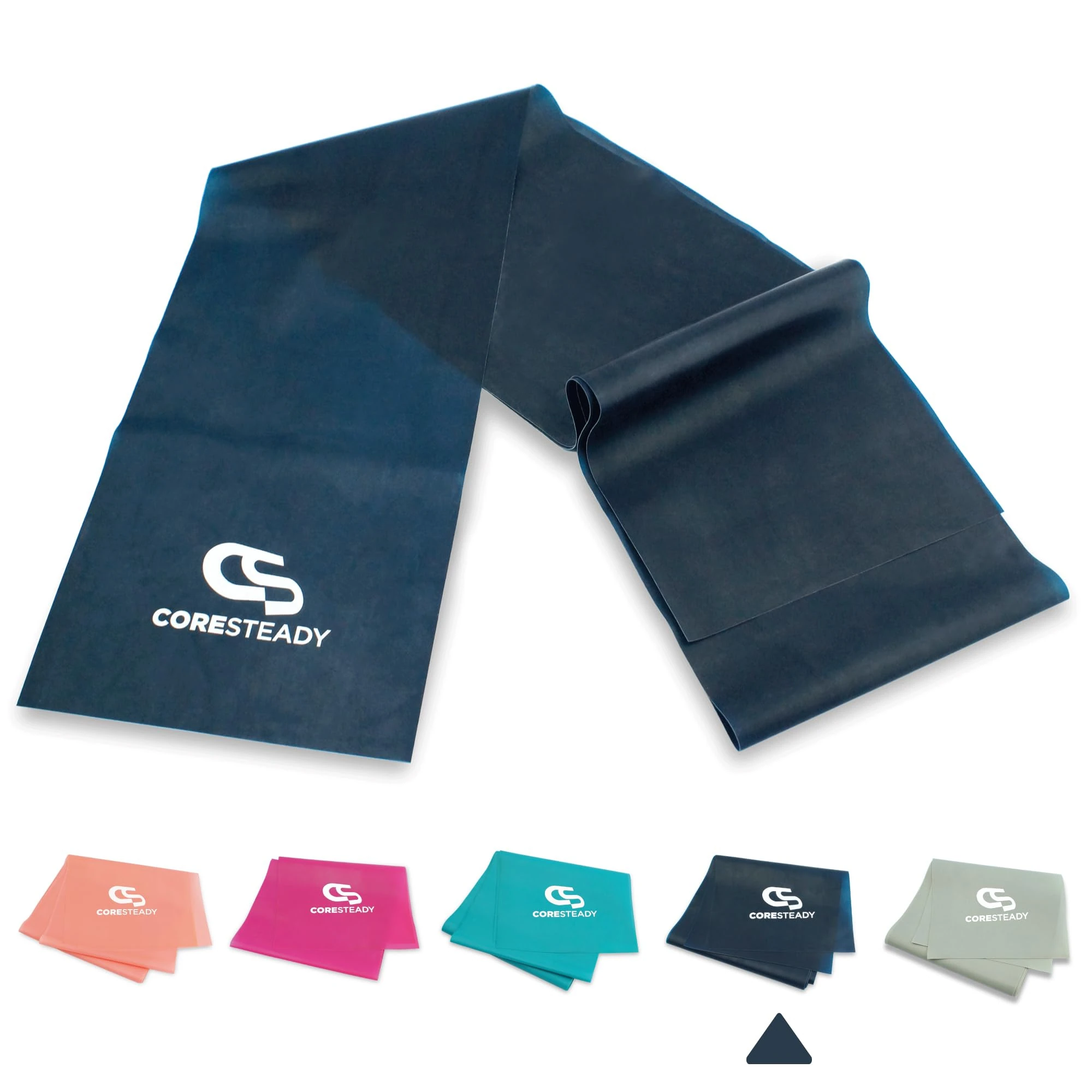 Coresteady Resistance Band For Men & Women - Exercise Band to Build Strength, Flexibility, Muscle & Tone - For Fitness, Stretching, Pilates, Physio & Yoga - With Exercise e-Guide