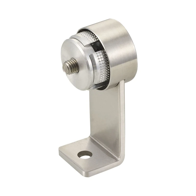 KWS 830182 End Support WS Round Tube Holder Straight Round Tube for Diameter 40 mm Visible Fixing Matte Stainless Steel Silver - Image 1