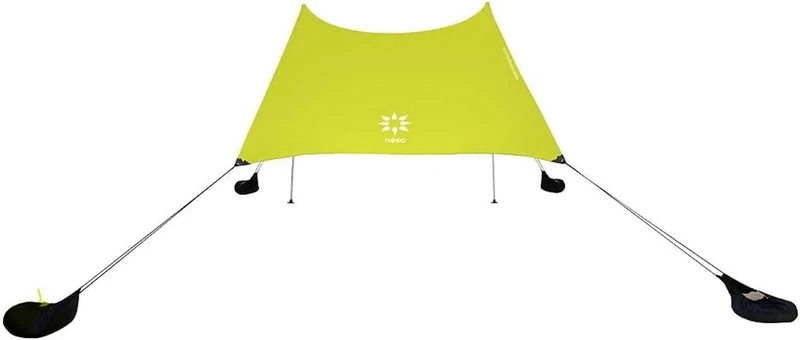 Neso Tents Grande Beach Tent, 2.1 m(7ft) Tall, 2.7m(9ft) x 2.7m(9ft), Reinforced Corners and Cooler Pocket (Lemon) - Image 1