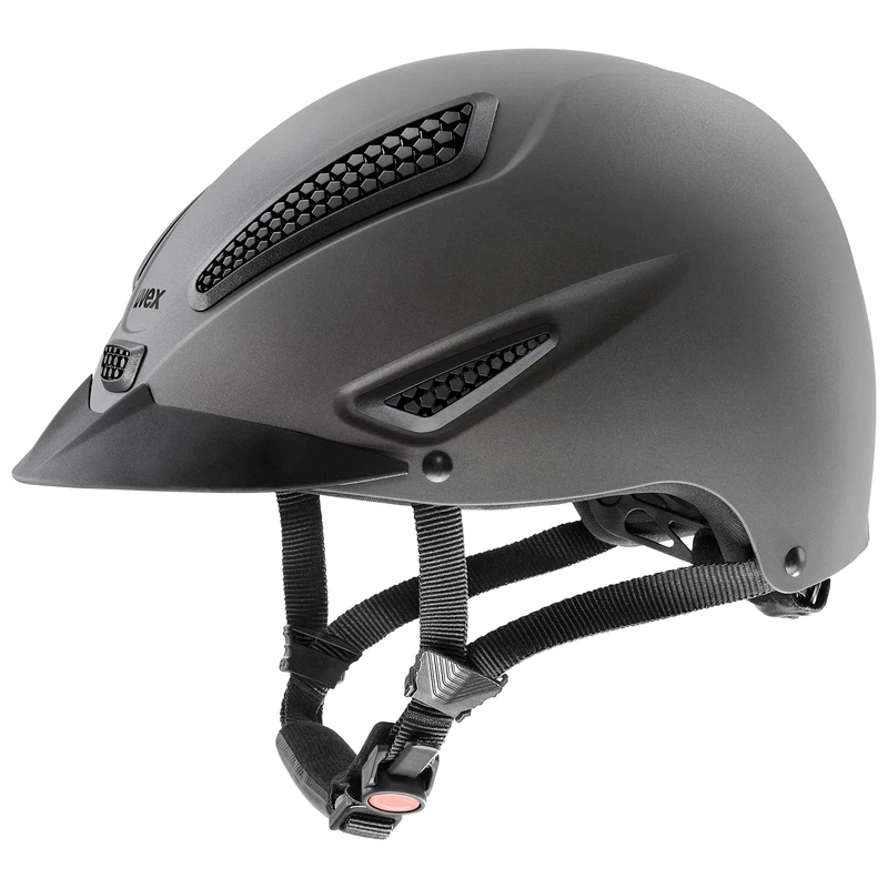 uvex Perfexxion II - Sturdy Riding Helmet for Men and Women - Individual Fit - Optimized Ventilation - Anthracite Matt - 54-55 cm - Image 1