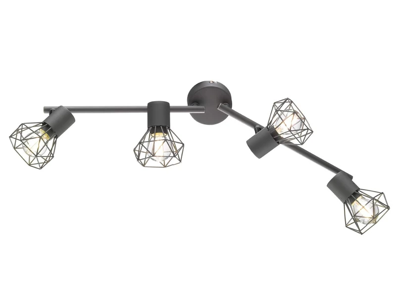 Fischer & Honsel Ceiling Light, Metal, Matte Grey
