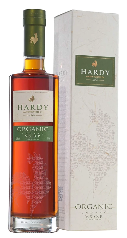 Hardy Organic VSOP Cognac 70cl, 40% ABV | Sustainability Focused, Certified Organic, Modern Classic, Brandy | Cognac, France |