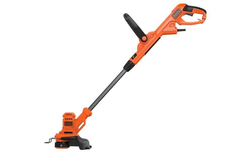 Black+Decker BESTA525 Elektro-Rasentrimmer/Rasenkantenschneider (450W, 25 cm Schnittbreite, E-Drive, AFS automatische Fadenverlängerung, werkzeuglos umstellen von Trimmen auf Kantenschneiden)
