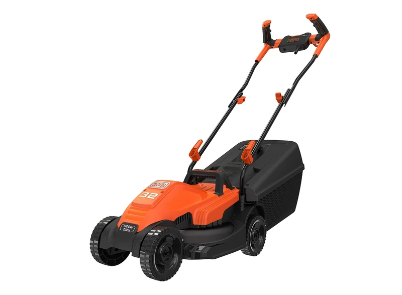 Black + Decker bemw451bh-qs Wired Lawnmower 3 Height 32 cm, 1200 Watt, Orange