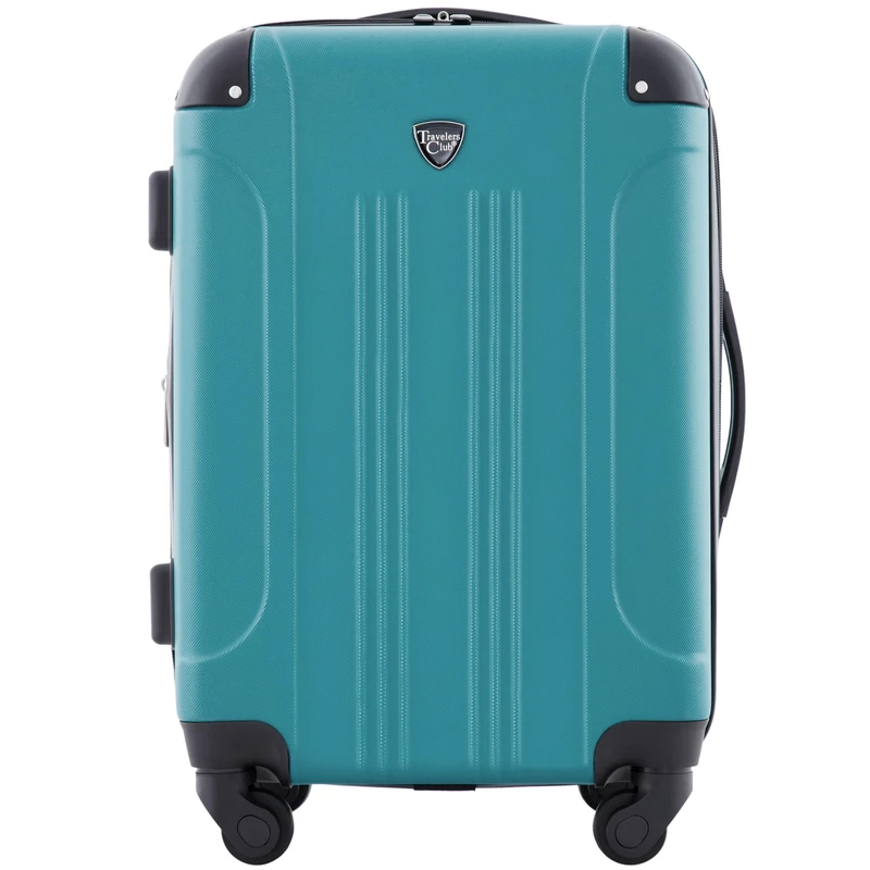 Travelers Club Chicago Hardside Expandable Spinner Luggage, Teal, 20" Carry-on, Chicago Hardside Expandable Spinner Luggages