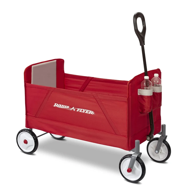 Radio Flyer EZ Folding Wagon, Folding Trolley for kids, garden and cargo cart, Ages 1.5+