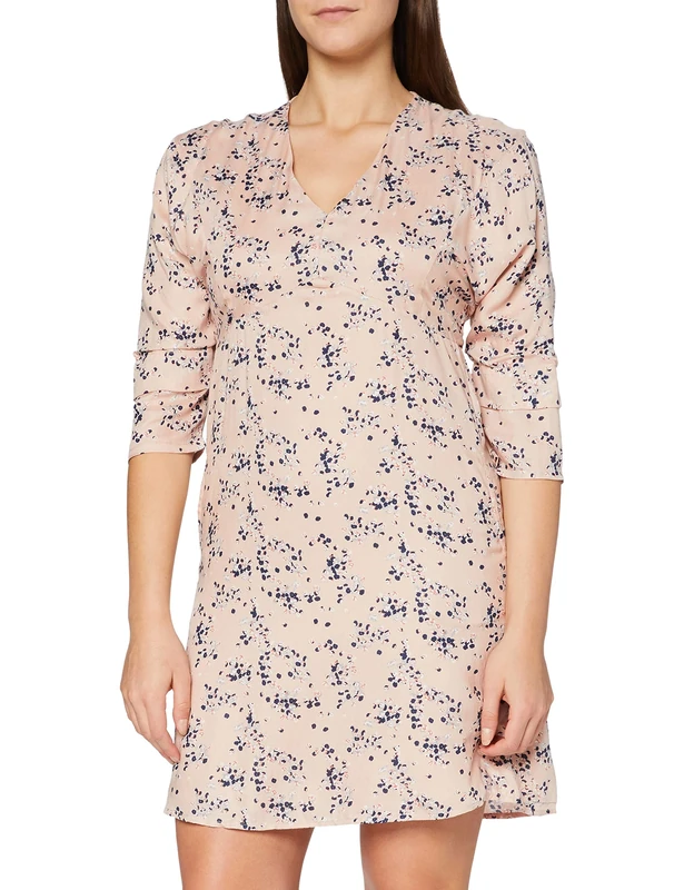 Intropia Women's P698VES06081950 Dress, Pink (Estamp. rosa 950), 6 (Size:34)