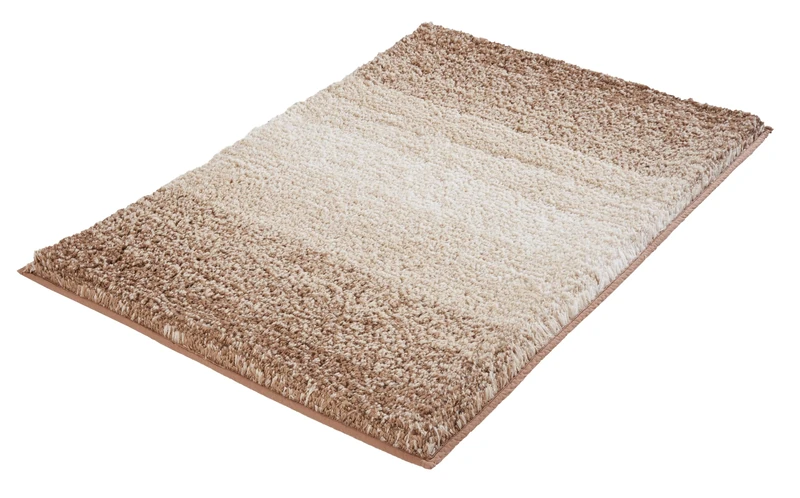 Kleine Wolke "Oslo Bath Rug, Polyester, Brown, 70 x 120 x 3 cm