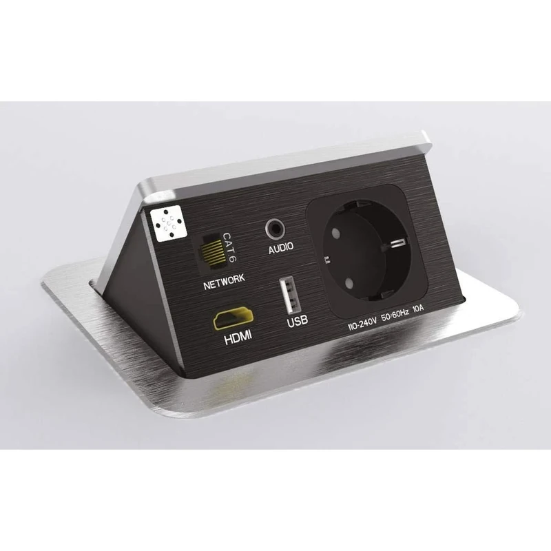 Kopp 939601013 Versalink Retractable Socket IP20 2000 W Aluminium