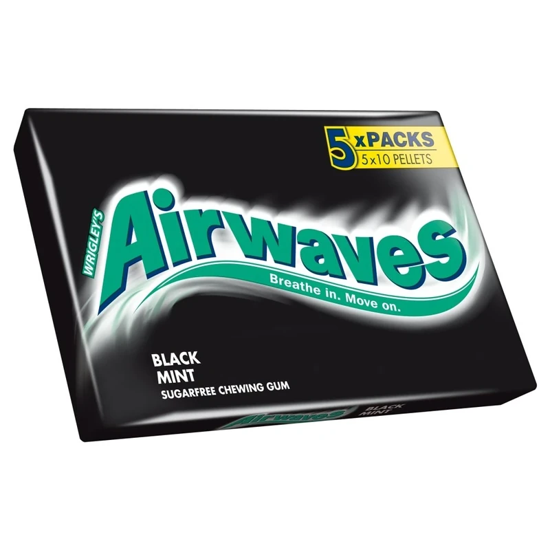 Airwaves Blackmint Gum Pack, Pack of 24