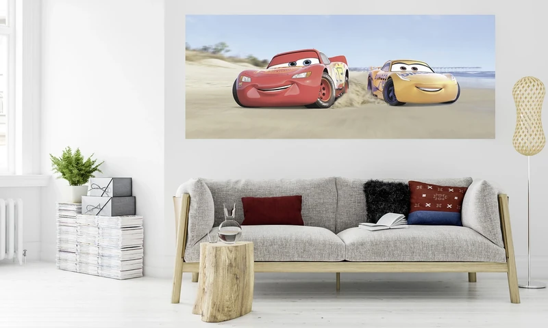 Komar 003-DVD1 Cars 3 Beach Wallpaper, Assorted Colours