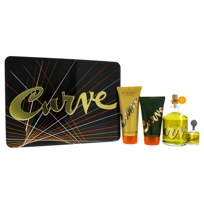 Liz Claiborne Curve - 4Pc Gift Set 4.2oz Cologne Spray, 0.25oz Cologne Splash, 3.4oz After Shave Balm, 2.5oz Shower GEL4 Stück