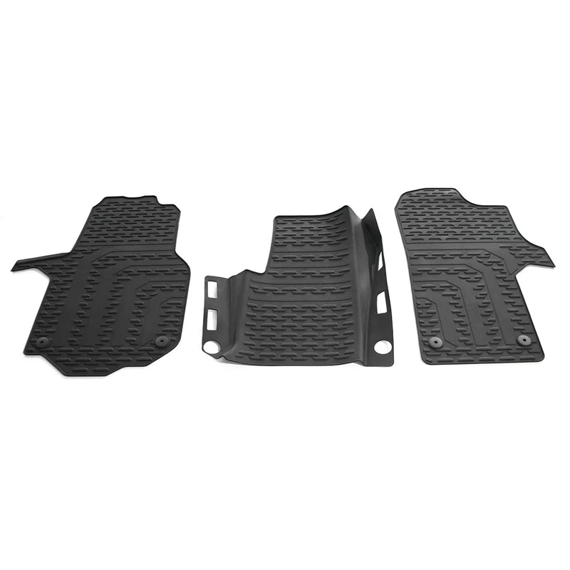 Volkswagen 7C1061502A82V All Weather Mats Original Rubber Floor Mats 3 x Rubber Mats Black