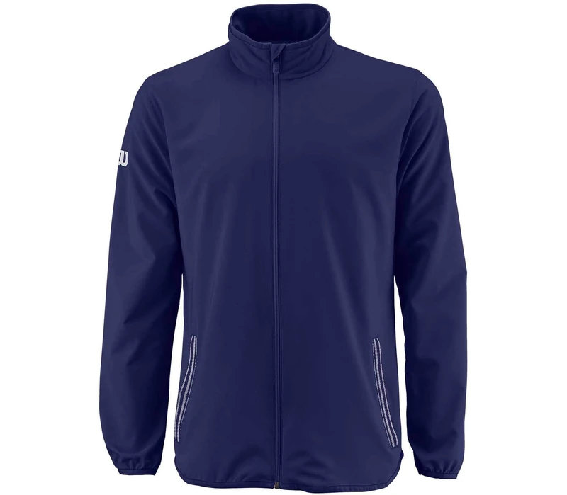 Wilson Men M Team Woven Jacket - Blue Depths/White, X-Large