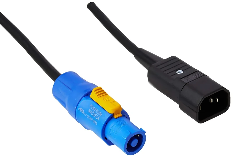 Premium IEC Kettle Lead C14 to Neutrik Powercon Long Flexible Mains Power Cable (20 m)