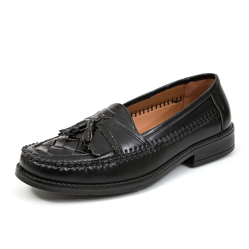 Deer Stags Men's Herman Jet Black Tassel Loafer 8 W (3E) US