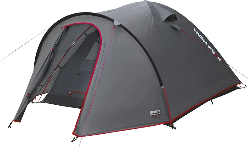 High Peak Unisex's Nevada 4 Tents, Darkgrey/Red, One Size, 300x250x135 cm