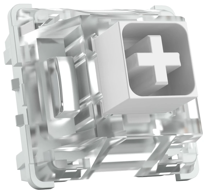 GLORIOUS Gaming 120x Kailh Mechanical Keyboard Switches (Box White) - Clicky & Fast, 45g Actuation Force, Waterproof & Dustproof, 3-Pin Mount, SMD-LED Compatible, Box Range - Kailh White