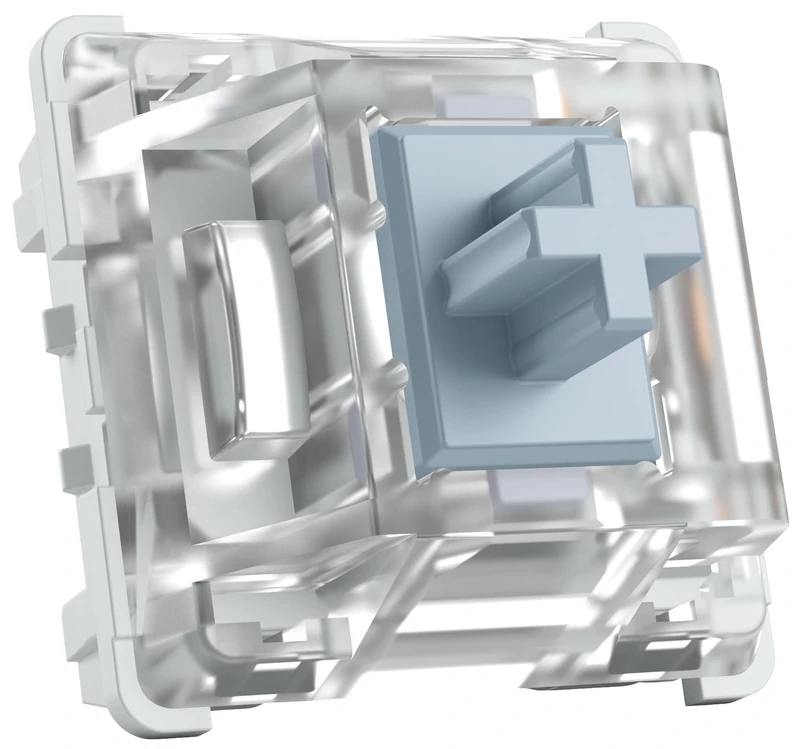 Glorious Gaming 120x Kailh Mechanical Keyboard Switches (Speed Silver) - Linear & Fast, 40g Actuation Force, Speed Switches, 3-Pin Mount, SMD-LED Compatible - Kailh Silver