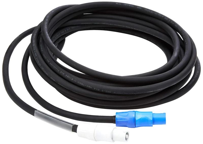 Premium IEC Kettle Lead C14 to Neutrik Powercon Long Flexible Mains Power Cable (15 m)