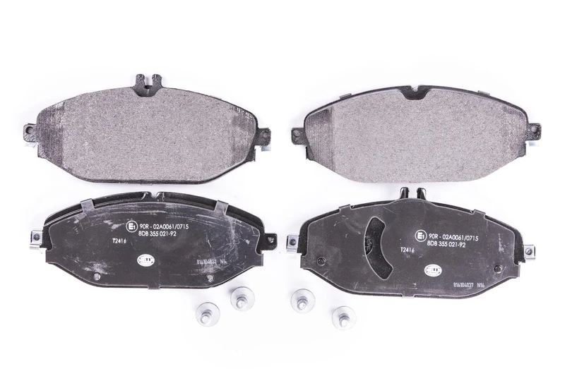 HELLA 8DB 355 021-921 Brake pad set - prepared for wear indicator - T2416 - for e.g. MERCEDES-BENZ