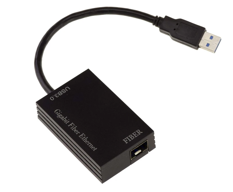 KALEA-INFORMATIQUE USB 3.0 to GIGABIT ethernet 1G LC SFP fibre cable with Realtek RTL8153 Chipset