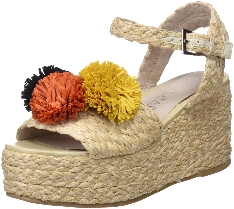 Sixty seven Women's Taike Platform Sandals, Beige Raffia Natural PU Natural, 6.5 UK - Image 1