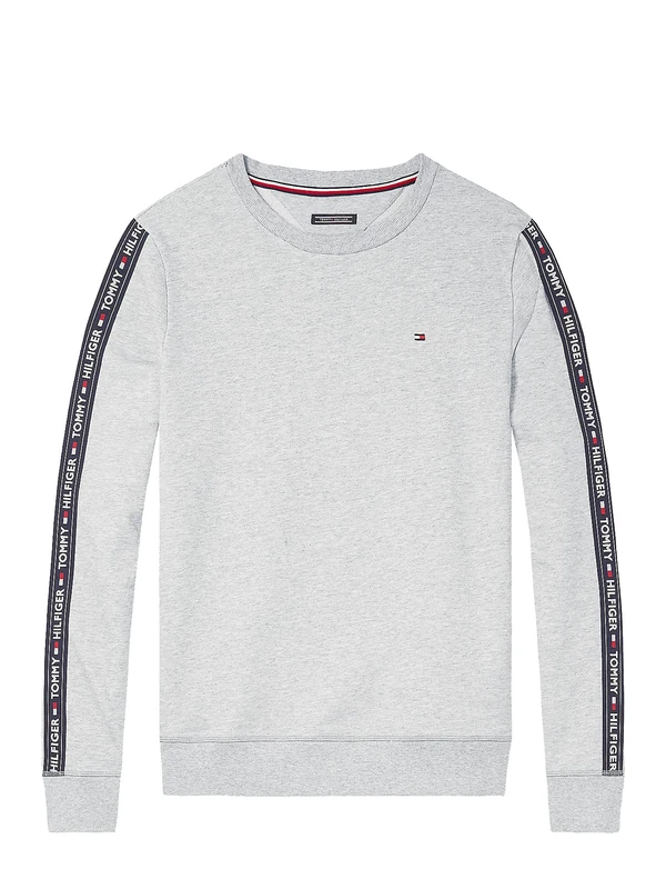 Tommy Hilfiger Men's Track Top Ls Hwk Um0um00705 Sweatshirt, Grey (Grey Heather), XL