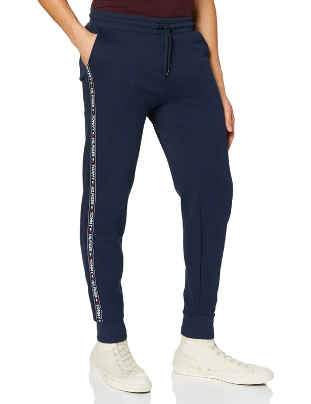 Tommy Hilfiger Men's Track Pant Hwk Um0um00706 Tracksuit Pant, Blue (Navy Blazer), M