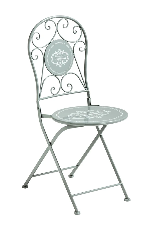 Premier Housewares 2404501 Cafe Cassis Chair, Grey, 55x38x92 cm