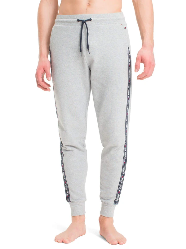 Tommy Hilfiger Men's Track Pant Hwk Um0um00706 Thermal Trousers, Grey (Grey Heather), L