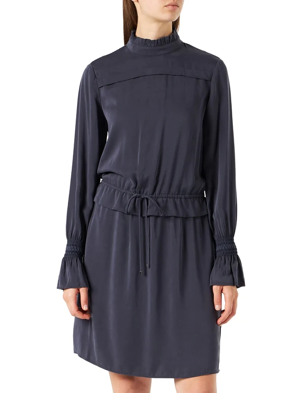 BOSS Women's Arosy Dress, Blue (Dark Blue 405), 8 (Manufacturer Size: 36)