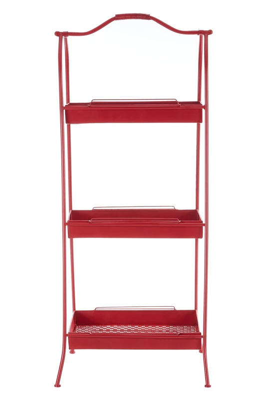 Premier Housewares Premier Housewares Lexa Storage Rack, Metal, Red, 47 x 51 x 116 cm