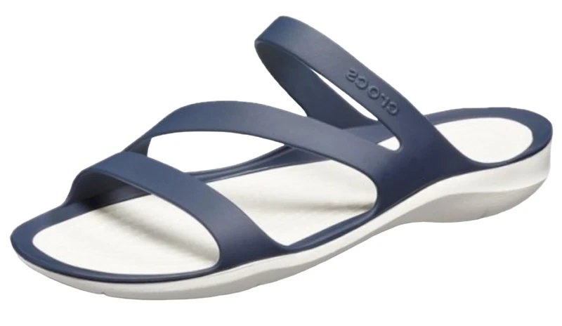 Crocs Swiftwater Sandal Women, Women’s Open Toe Sandals, Blue (Navy/White 462), 6 (38/39 EU)))